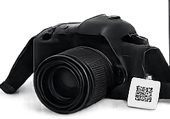 Camera and other items with Loshe QR tag