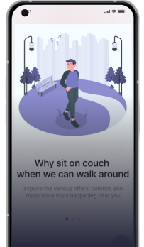 why sit on couch when we can walk around